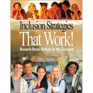 Inclusion Strategies That Work! : Research-Based Methods for the Classroom
