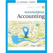 CNOWv2 for Warren/Tayler's Managerial Accounting, 1 term Instant Access,9780357715253