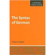 The Syntax of German