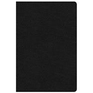 NKJV Large Print Ultrathin Reference Bible Black Letter Edition, Premium Black Genuine Leather