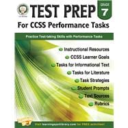 Test Prep for Ccss Performance Tasks, Grade 7