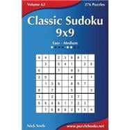 Classic Sudoku 9x9, Easy to Medium