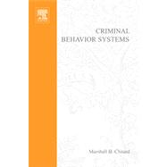 Criminal Behavior Systems, 3rd Edition