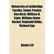 University of Lethbridge Faculty