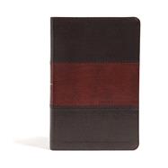 CSB Large Print Personal Size Reference Bible, Classic Mahogany LeatherTouch