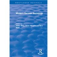 Modern German Sociology