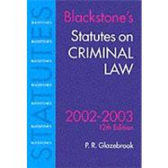 Statutes on Criminal Law