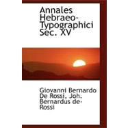 Annales Hebraeo-typographici Sec. XV