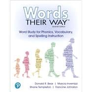 Words Their Way Word Study for Phonics, Vocabulary and Spelling Instruction, Pearson eText -- Access Card