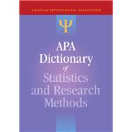 Apa Dictionary of Statistics and Research Methods