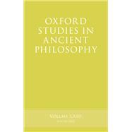 Oxford Studies in Ancient Philosophy, Volume 63