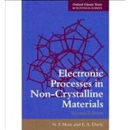 Electronic Processes in Non-Crystalline Materials