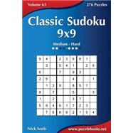 Classic Sudoku 9x9 Medium to Hard
