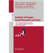 Analysis of Images, Social Networks and Texts