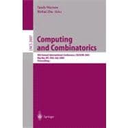 Computing and Combinatorics: 9th Annual International Conference, Cocoon 2003, Big Sky, Mt, Usa, July 25-28, 2003 : Proceedings