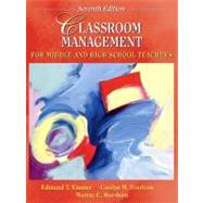 Classroom Management for Middle and High School Teachers