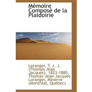 Memoire Compose De La Plaidoirie