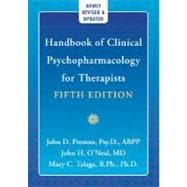 Handbook of Clinical Psychopharmacology for Thearpists