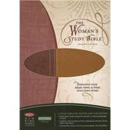 The Woman's Study Bible: New King James Version, Life Stages Women, Burgundy Brown leather Soft