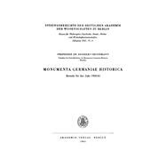 Monumenta Germaniae Historica: Bericht für das Jahr 1960/61
