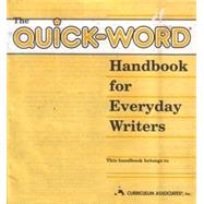 The Quick-Word Handbook for Everyday Writers/Yellow