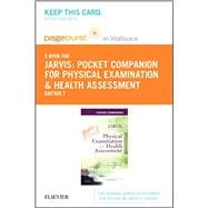 Pocket Companion for Physical Examination & Health Assessment Pageburst E-book Access Card