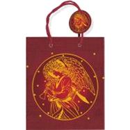 Gold Angel Holiday Gift Bag