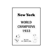 New York World Champions 1933,9781553955399