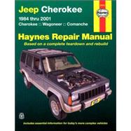 Jeep Cherokee, Wagoneer, Comanche, 1984-2001 Haynes Repair Manual  1984 thru 2001 - Cherokee - Wagoneer - Comanche