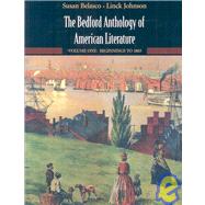 Bedford Anthology of American Literature V1 & Uncle Tom's Cabin