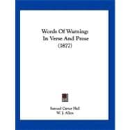 Words of Warning : In Verse and Prose (1877)