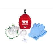 WNL Adult/Child & Infant CPR Masks in Soft Case w/Gloves & Wipe by WNL Products (FAK5000SGI-RED)  (NO RETURNS ALLOWED)