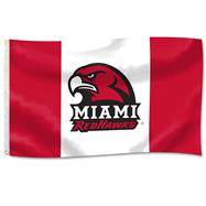 Miami University 3'x5' Durawave Flag Redhawks Logo