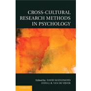 Cross-Cultural Research Methods in Psychology