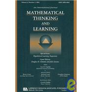 Hypothetical Learning Trajectories : A Special Issue of Mathematical Thinking and Learning