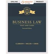MindTap Business Law, 1 term (6 months) Printed Access Card for Clarkson/Miller/Cross' Business Law: Text and Cases 14E