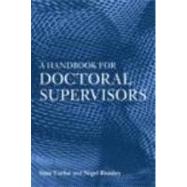 A Handbook For Doctoral Supervisors