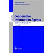 Cooperative Information Agents : 5th International Workshop, CIA 2001, Modena, Italy, September 6-8, 2001 Proceedings