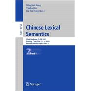 Chinese Lexical Semantics
