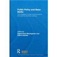 Public Policy and the Mass Media: The Interplay of Mass Communication and Political Decision Making