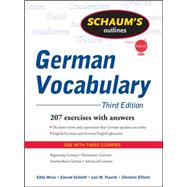 Schaum's Outline of German Vocabulary, 3ed