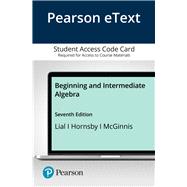Pearson eText Beginning and Intermediate Algebra -- Access Card