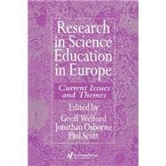 Research in science education in Europe