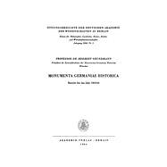 Monumenta Germaniae Historica: Bericht für das Jahr 1963/64