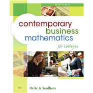 Contemporary Business Mathematics for Colleges, Brief Edition (Book Only)