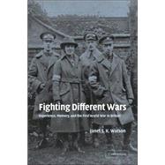 Fighting Different Wars: Experience, Memory, and the First World War in Britain