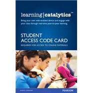 Learning Catalytics -- Valuepack Access Card