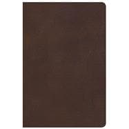 KJV Large Print Personal Size Reference Bible, Brown Genuine Leather, Indexed Red Letter, Ribbon Marker, Smythe-Sewn, Two-Column Text, Concordance, Presentation Page, Full-Color Maps, Easy-to-Read Font Size