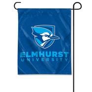 Elmhurst University Garden Flag w/Blue Jay in Shield