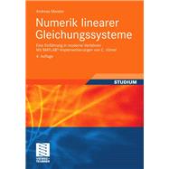 Numerik Linearer Gleichungssysteme: Eine Einfhrung in Moderne Verfahren. Mit Matlab-implementierungen Von C. V”mel